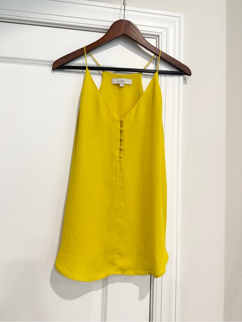 LOFT Bright Yellow V-Neck Camisole